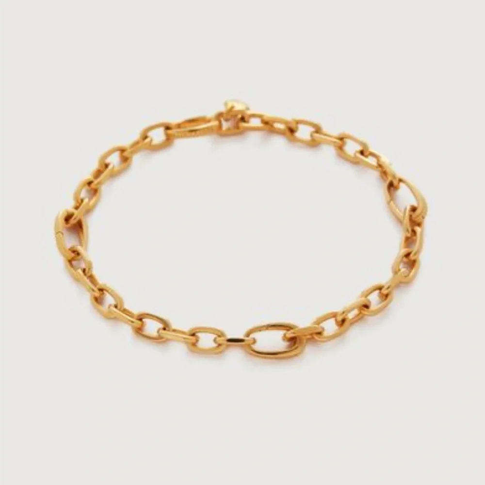 MONICA VINADER Alta Capture Mini Link Charm Bracelet O/S - Picture 3 of 12